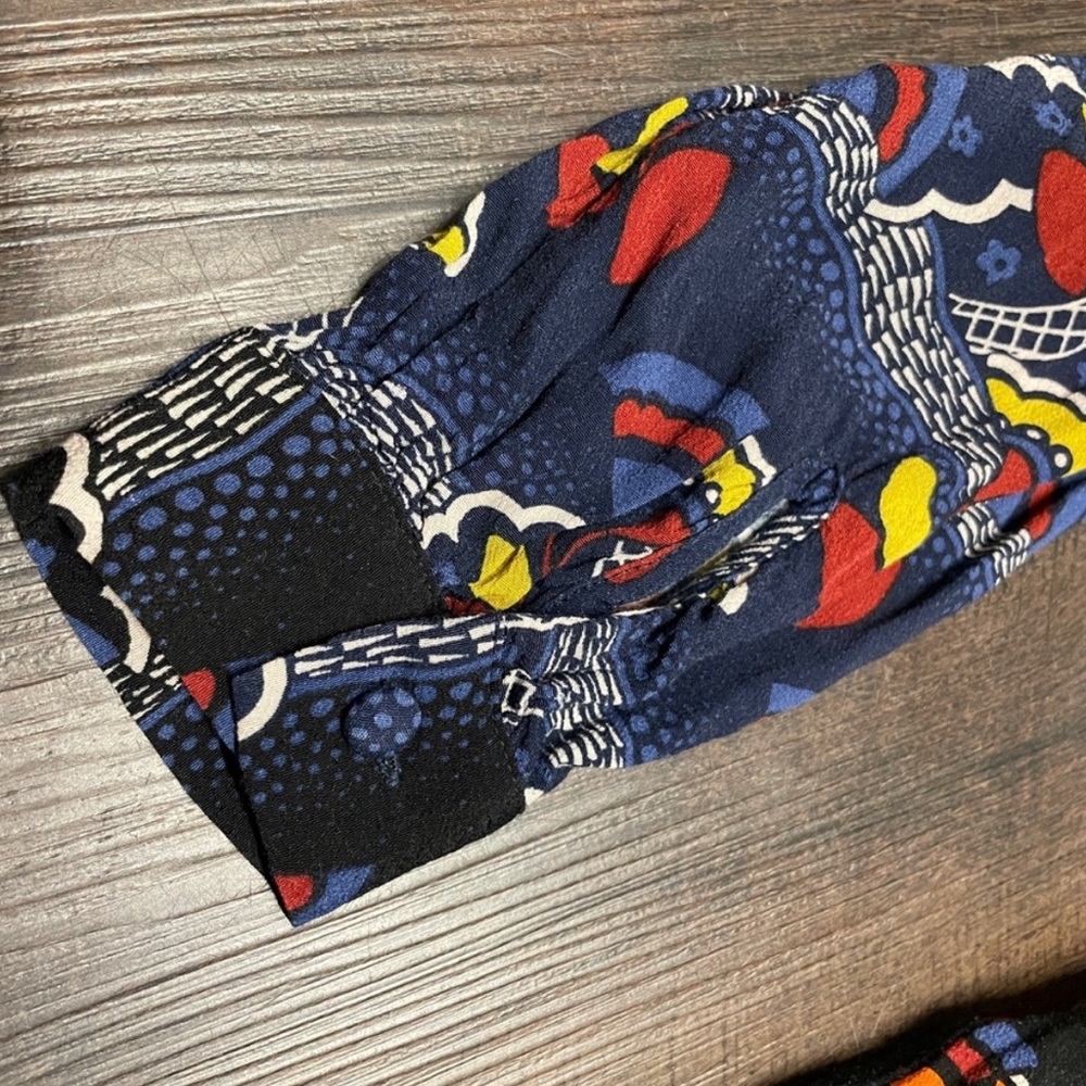Boden Navy Dress with Multicolor Pattern - Picture 4 of 6